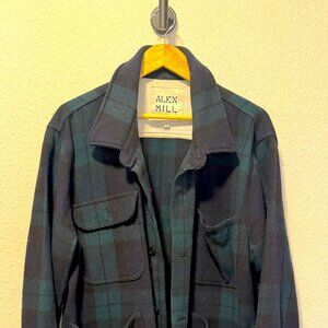 Blackwatch Wool Chore Jacket - Black/Green